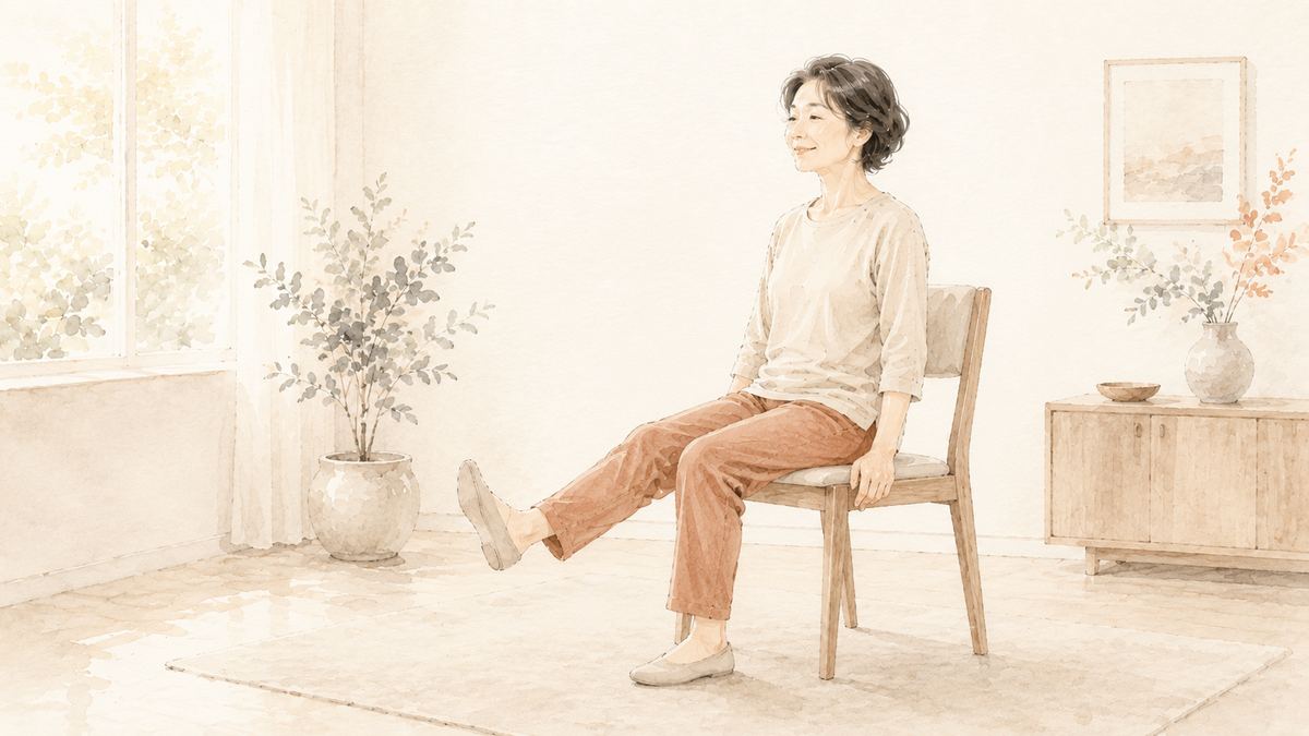 膝が痛い方のための、自宅でできるやさしい運動3選