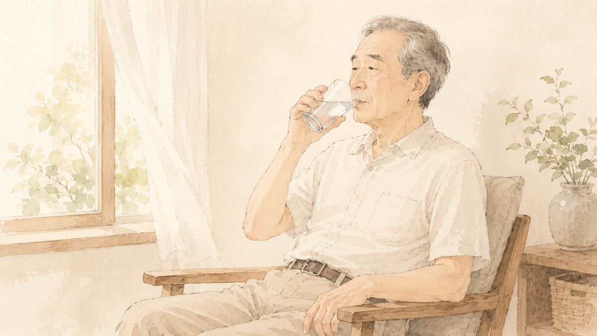 シニアの熱中症対策――「のどが渇く前に」が合言葉